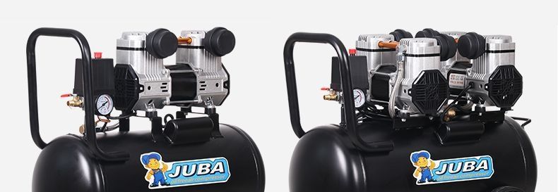 Small oil-free silent air compressor, high-pressure 220V household air compressor for home decoration, painting, and woodworking