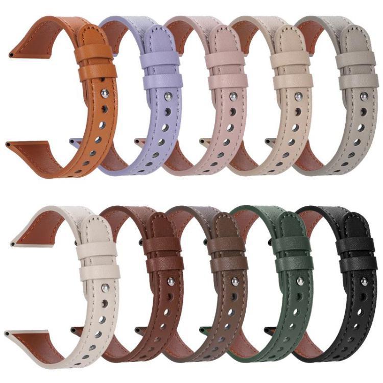 xDfind general doble anillo simple clavo cintura correa de cuero 22mm / 20mm multicolor