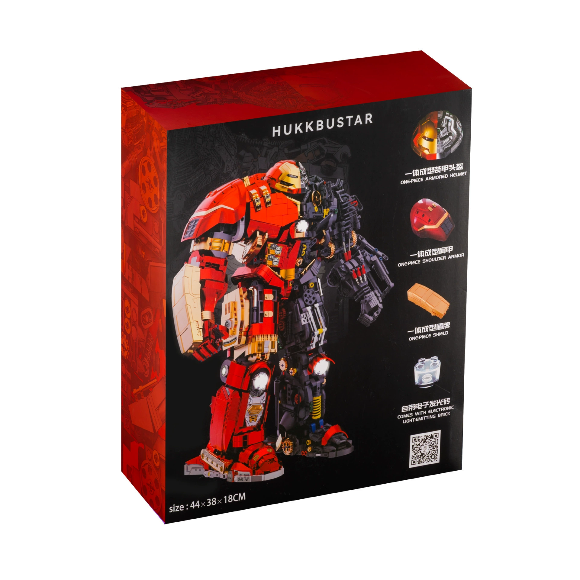 Серия K Box Mecha V5004-10513 Анти-Халк MK44, сборка робота-конструктора, блок-головоломка из мелких деталей