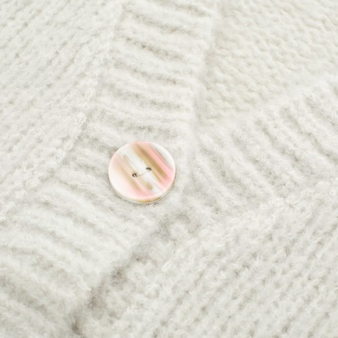 Dameskleding 2024 herfst en winter nieuwe straatmode V-hals gebreide cardigan jas_voghion.com