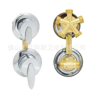 Integral shower room mixing water valve hanging screen room column accessories hot and cold faucet water separator shower head three four five gear open installation