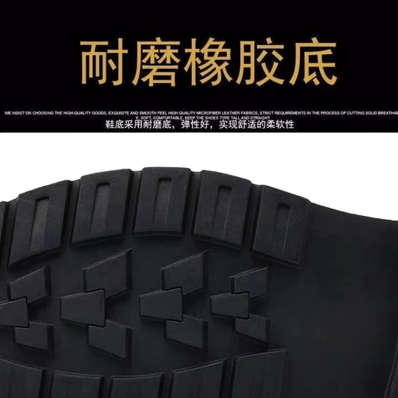 黁白 Demi-season non-slip sports shoes for leather shoes for leisure, genuine leather, trend of season, soft sole