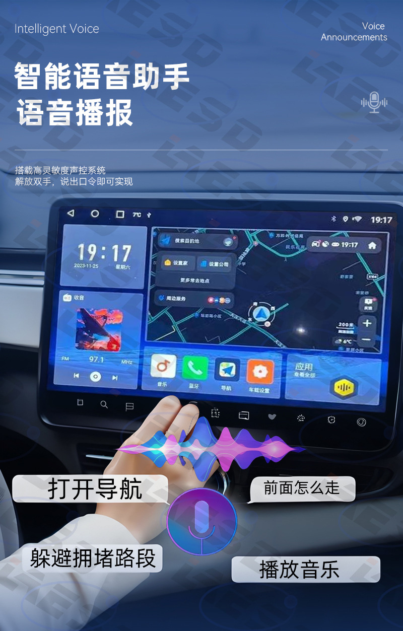 Hot-Selling 4-in-1 Interconnect Box for Smart Car Systems, Android and Apple Screen Mirroring, Wireless Carplay Box