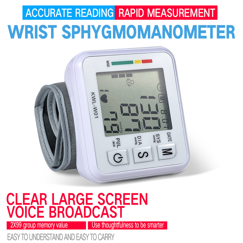 Wrist type electronic sphygmomanometer,...
