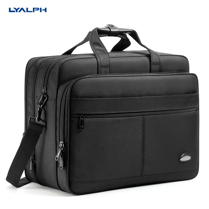 Business Briefcase Waterproof Super Large Capacity 19 Inch Oxford Cloth Computer Bag Portable Men's Business Bag Business Briefcase Waterproof Super Large Capacity 19 Inch Oxford Cloth Computer Bag Portable Men's Business Bag