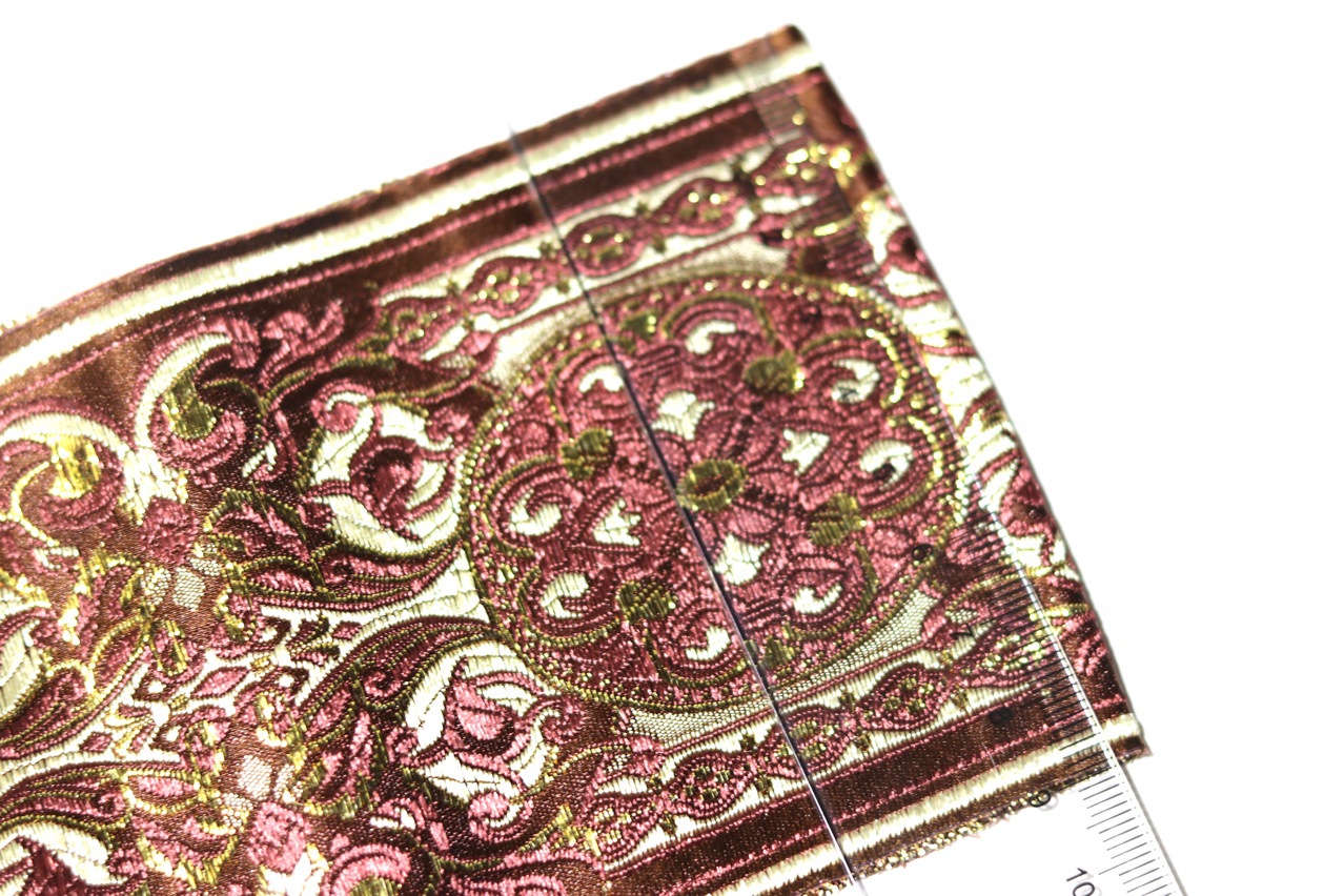 9cm de ancho flor pesada hilo de oro cinta jacquard Ropa Étnica cortina sofá cojín estera de mesa cama corredor sombrero de encaje