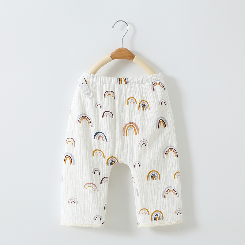 Baby and Toddler Washable Training Pants Cotton Gauze Diaper Pants for Potty Training, Kindergarten Waterproof Mat