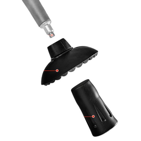 Trekking Pole Telescopic Folding Aluminum Alloy Outer Lock Shock Absorption Three-Section Adjustable Carbon Tungsten Steel Pole Tip Hiking Anti-Slip Batch