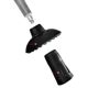 Trekking Pole Telescopic Folding Aluminum Alloy Outer Lock Shock Absorption Three-Section Adjustable Carbon Tungsten Steel Pole Tip Hiking Anti-Slip Batch