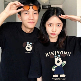 Summer Pure Cotton Short-Sleeved T-Shirt Couple Wear Lazy Style Loose Niche Design Tops for Men and Women Student Trendy Class Uniforms