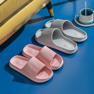 Sandals and slippers women's summer indoor bathroom non-slip exterior wear home wear-resistant couples 2024 new thick-soled men's sandals