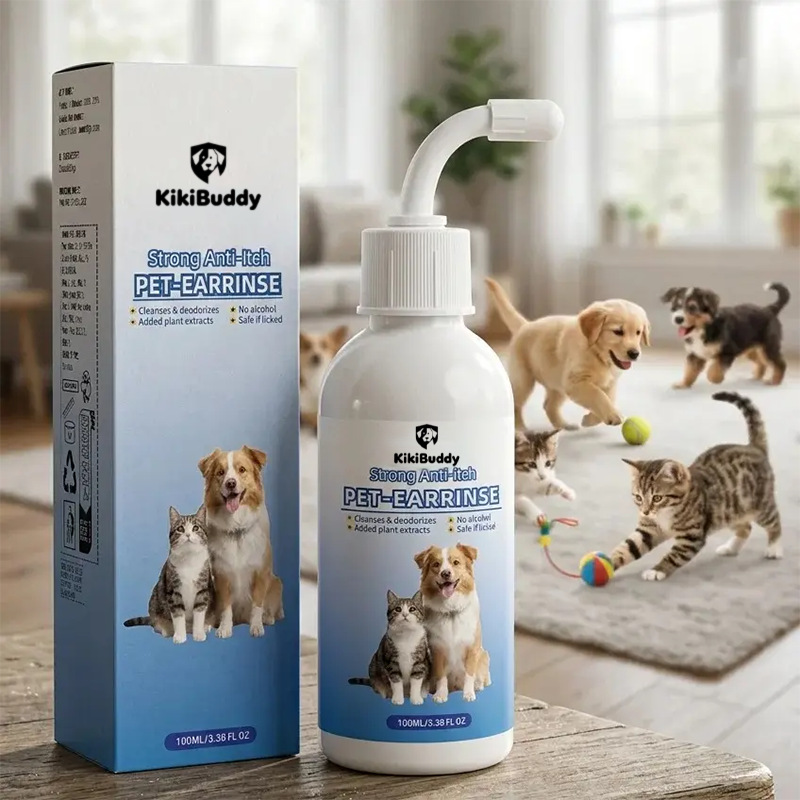 Cross-border pet ear cleaner, ear drops, mite-removing, antibacterial, ear cleaning solution, earwax removal, odor elimination, ear hygiene