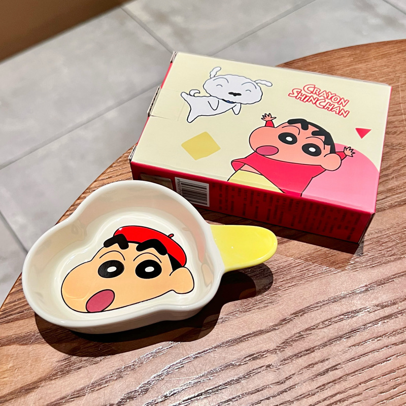 見た目もかわいいクレヨンしんちゃん陶器ディップソーサー家庭用調味料ソーサー味ソーサー醤油酢ソーサー鍋小皿|undefined