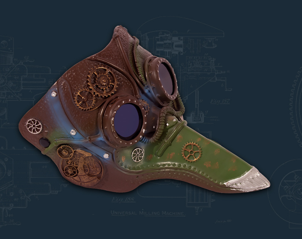 Halloween Gotische Wind Punk Snavel RP Feest Festival Feestmaskers display picture 9