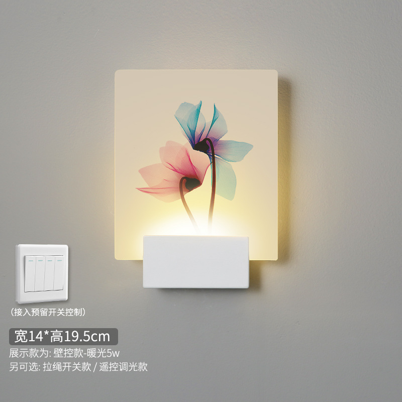 투명 꽃-작은 사각형 14*20cm