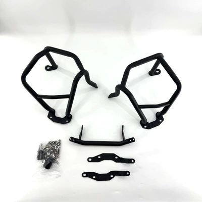 Suitable for BMW R1200GS modification: Motorcycle bumper - 1200gs-special-black-lower-guardrail-export-quality-can-be-installed-separately