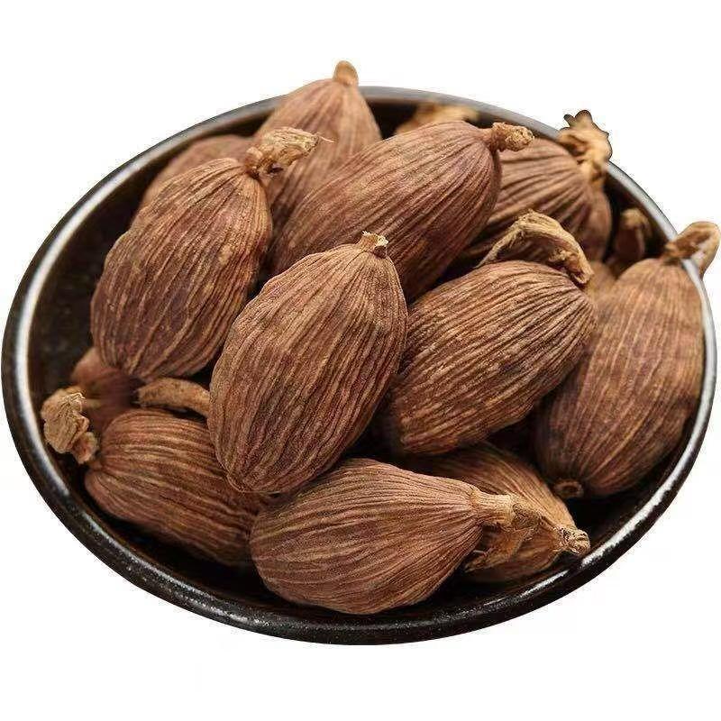 Cao Guo Tsaoko Fruit 100g Bottle Dried Chinese Herbal Spice for Cooking and Decoction quality and texture