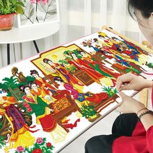 红楼梦2025十字绣自己琴棋书画十二金钗绣新款客厅手工刺绣群芳线