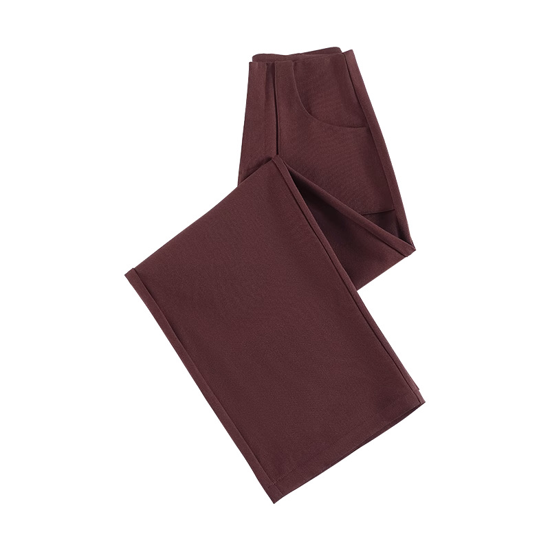 Anchor Rojo de alto nivel pantalones de traje de mujer primavera y otoño 2024 nuevo popular cintura alta suelta recta pantalones de piernas anchas