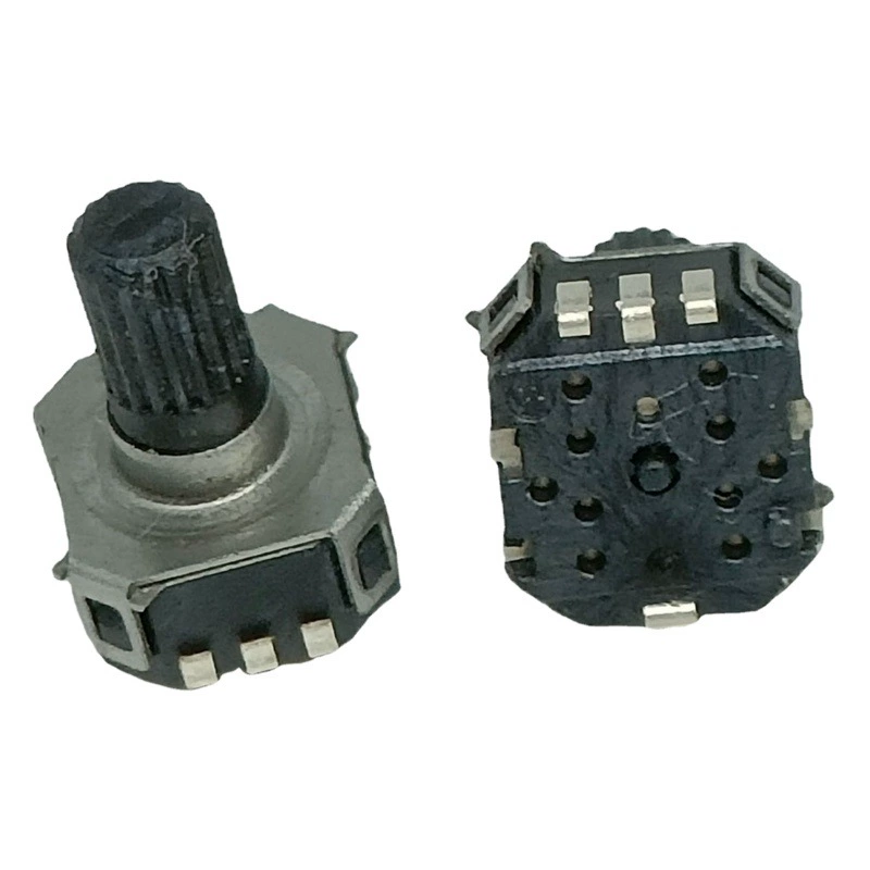 Патч-энкодер EC06 9 мм с кнопочным переключателем сливового вала миниатюрный кодирующий переключатель 12P12