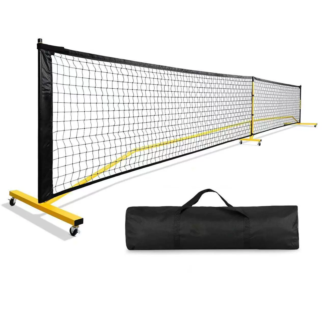 Стандартная версия pickleball портативный мобильный набор тренировочное соревнование специальная рама сетка 6.7 метров