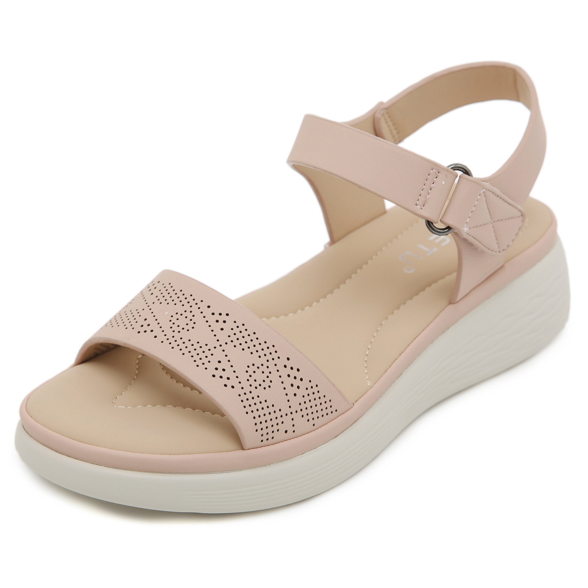 2025 nuevo punto de fondo grueso ligero antideslizante cómodo ocio deportivo velcro sandalias un alcalde