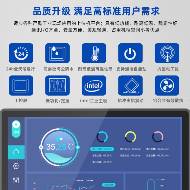 10.1-27インチ内組み込み型産業制御一体型キャビネット工業タッチタブレット一体型産業制御機|undefined