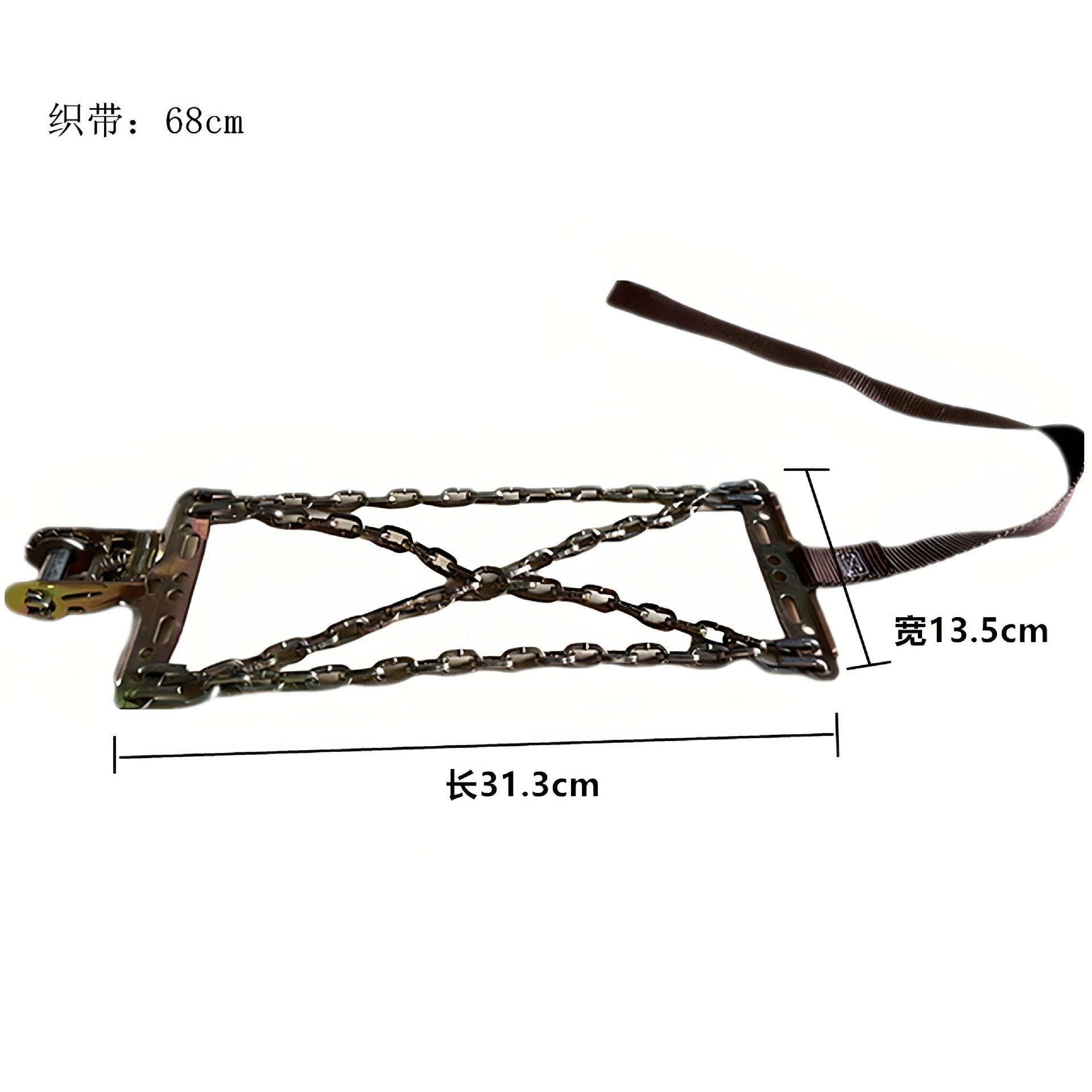 Car Tire Emergency Chains for Snowy and Muddy Roads, Manganese Steel Anti-Skid Chains for Sedans, Off-Road Vehicles, Suvs, Winter Snow Chains