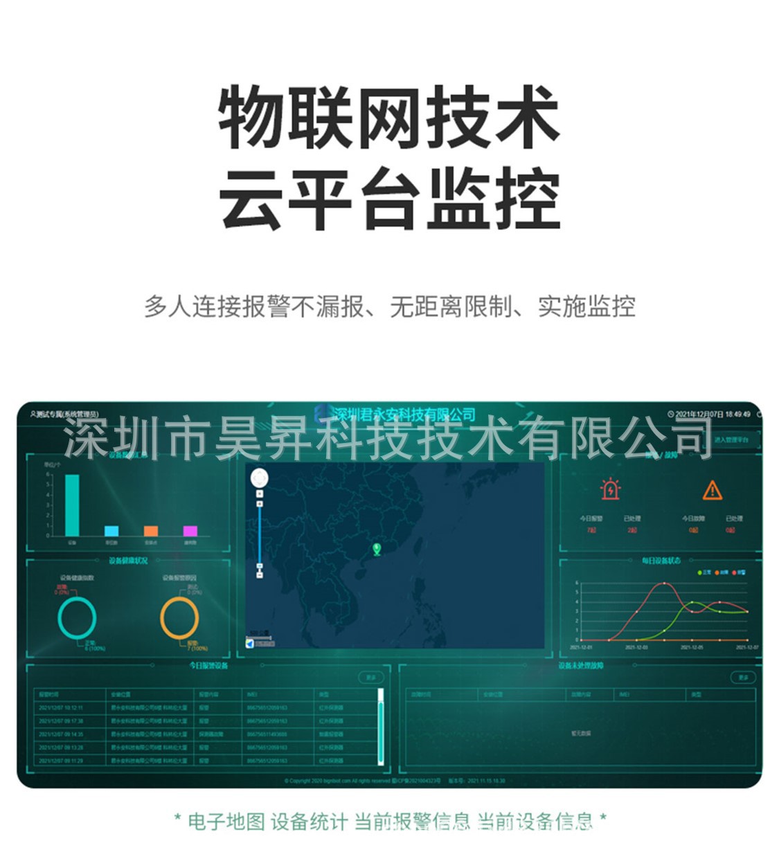 物联网门智能磁防小区居家大门开关门短信平台推送可控