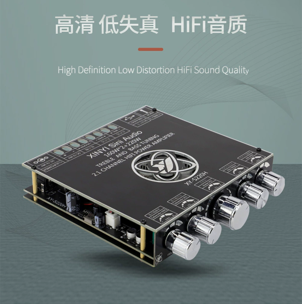 2.1 канал TDA7498 Bluetooth Gongpan модуль модуль высокий и низкий бас 160*2+220W супер TPA3116