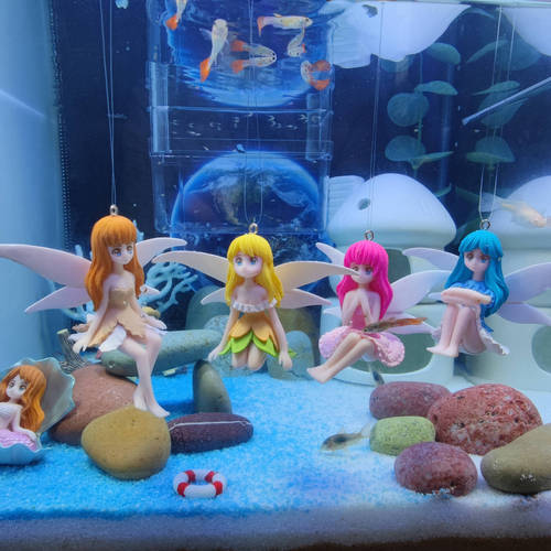 Floating Fish Tank Landscape New Model Fairy Godmother Popular Aquarium Floating Ornament Desk Decor Fairy Statue