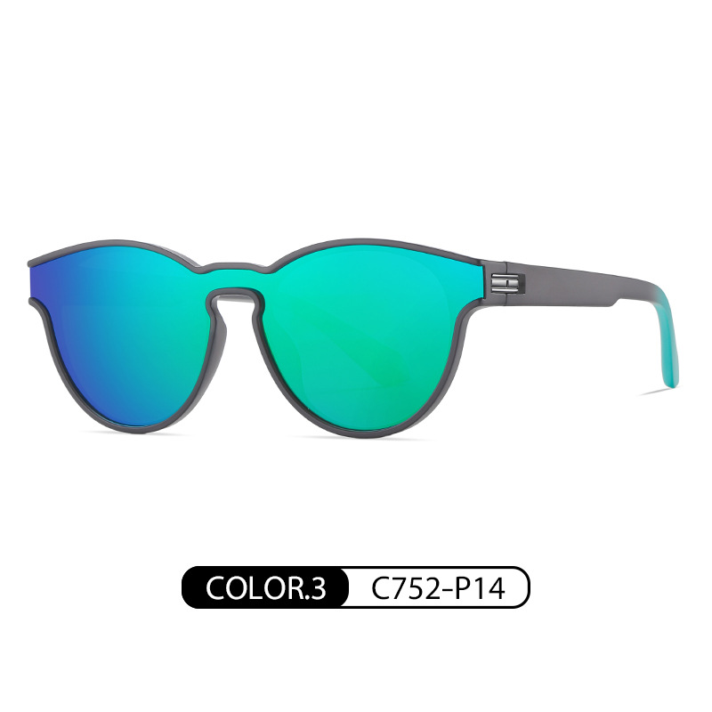 Directo de fábrica gafas de sol polarizadas TR7545 moda colorido ultra-ligero de una sola pieza gafas de sol de conducción