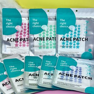 Cute color hydrocolloid star-shaped acne patch lightweight waterproof concealer pus-sucking acne patch makeup in stock wholesale