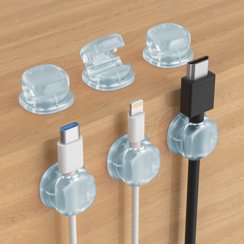 クロスボーダーデスクトップ理線器携帯電話充電線データ線固定整理収納電線クリップ固定器ハブ|undefined