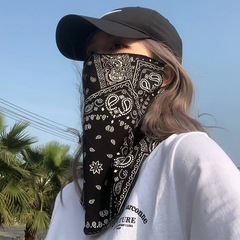 防曬面罩女夏季防紫外線護脖冰絲掛耳脖套時尚戶外騎行護臉面罩男