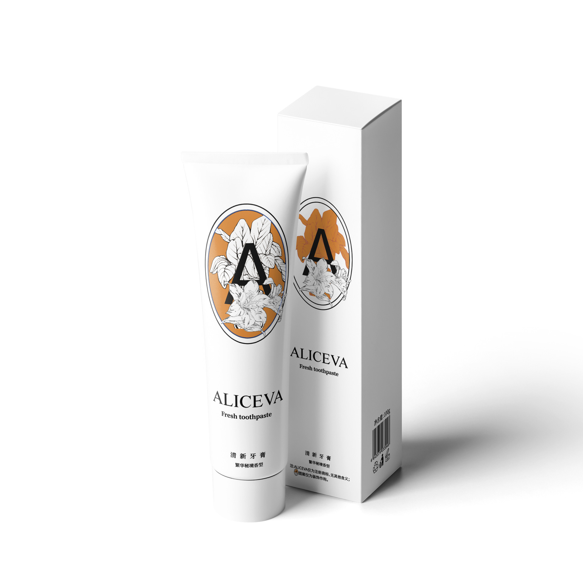 ALICEVA 향수 치약 (번화 시크릿) 100g