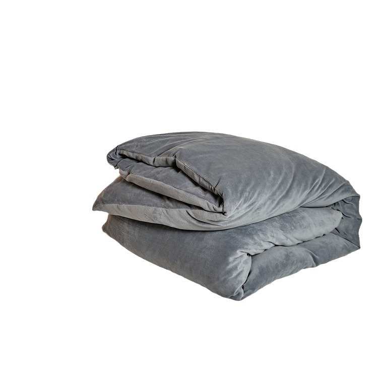 高品質の純色230gの牛乳の絨毯の布団カバー