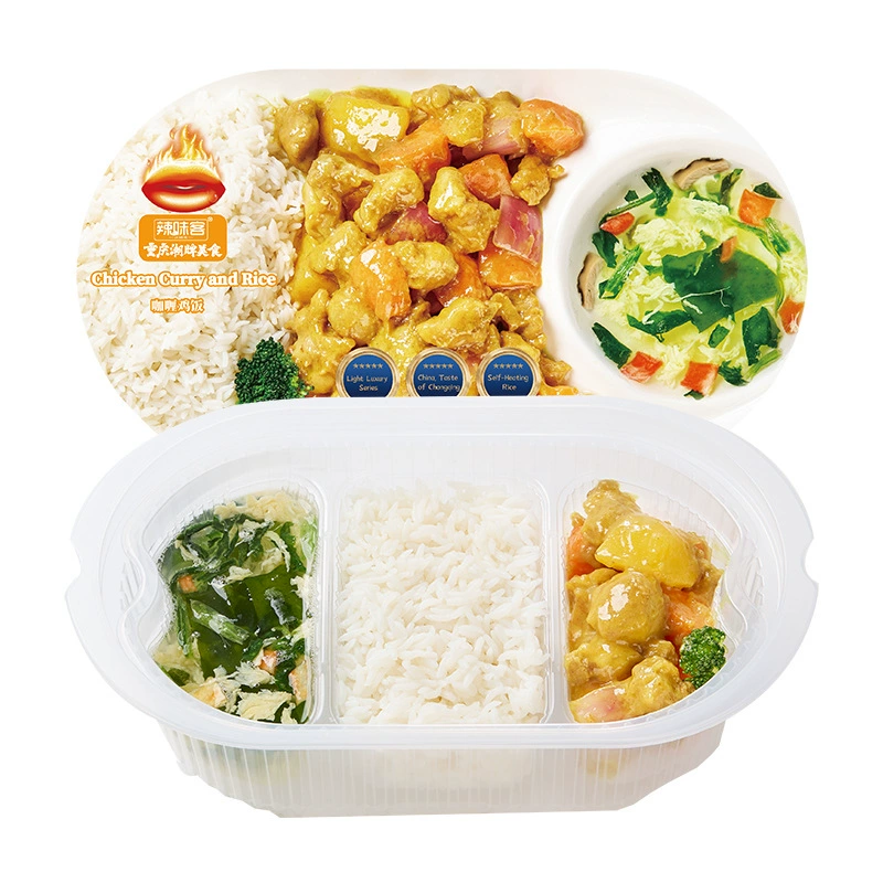 Острый самогреющийся рис, удобный готовый горячий блюдо, лапша быстрого приготовления для ленивых, острый горячий суп, самогреющийся горячий суп из Чунцина оптом