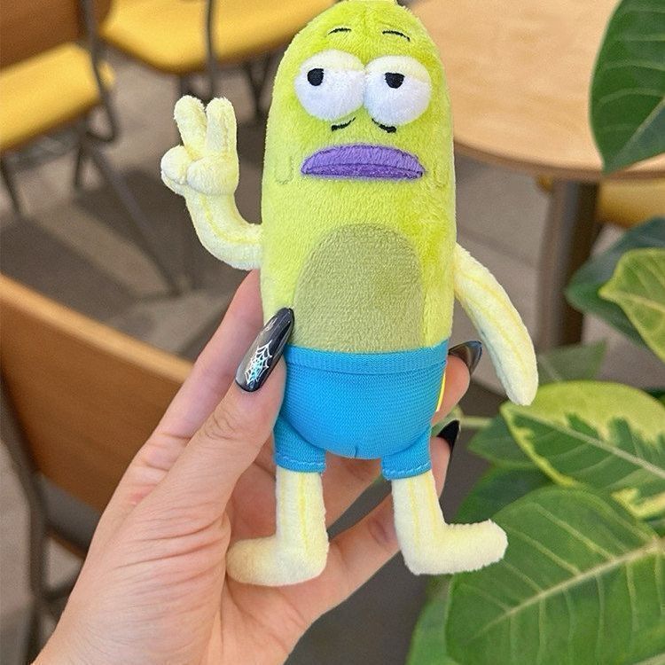 Heartless Biye Ugly Fish Resident Street Fish Doll Plush Toy Abstract Doll Cotton Doll Gift Bag Pendant