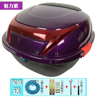 Motorcycle Safety Supplies — battery car motorcycle tail box - charm-purple-baseplate-with-strap-x2