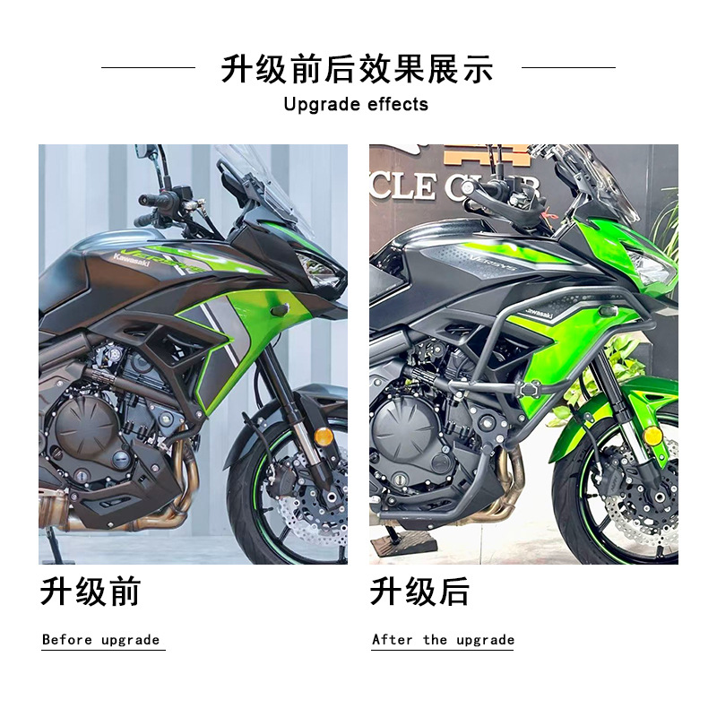 Suitable for the 2023 Kawasaki Versys 650 Modified Bumper Engine Guard Upper and Lower Anti-Fall Accessories