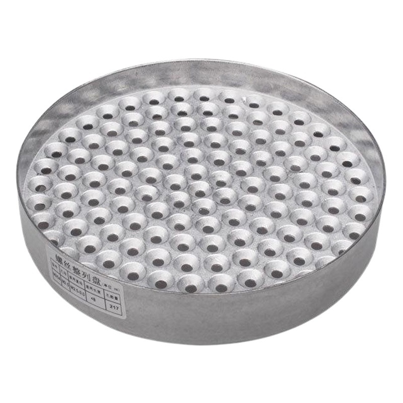 De metal de acero inoxidable bandeja de tornillo de plástico resistente a la caída de la disposición porosa organizador de la colección tornillo rack M1.2-1.5-5.0