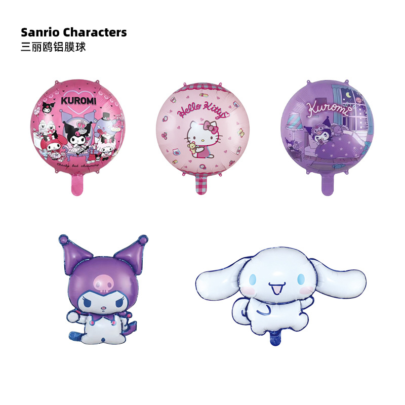 Three Colours Character Keroppi Melody Cinnamon Dog Balloon Birthday Party Photo Booth Decoration Balloon Aluminum Film Cute