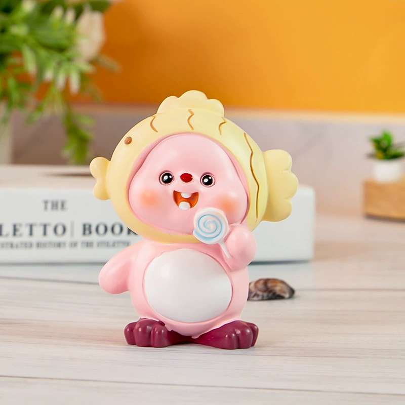 Милый мультяшный минифигурка, кукла, интернет-знаменитость, енот, подарок на день рождения, оптом