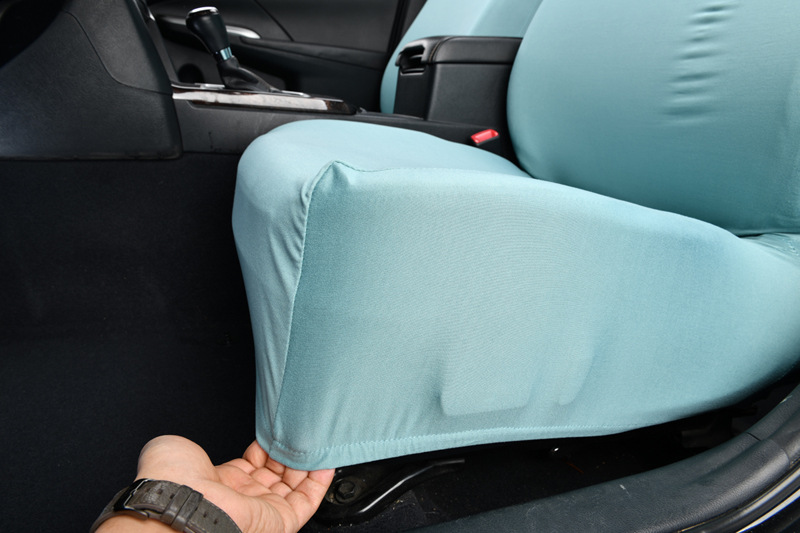 Elastic full-cover fabric seat cover for ride-sharing vehicles, waterproof, suitable for both driver and passenger seats, with elastic edges