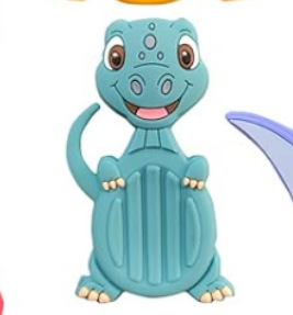 Nuevo producto transfronterizo dinosaurio de silicona juguetes de descompresión de los sentidos de los niños Piedra para aliviar la ansiedad de los niños pellizco pellizco