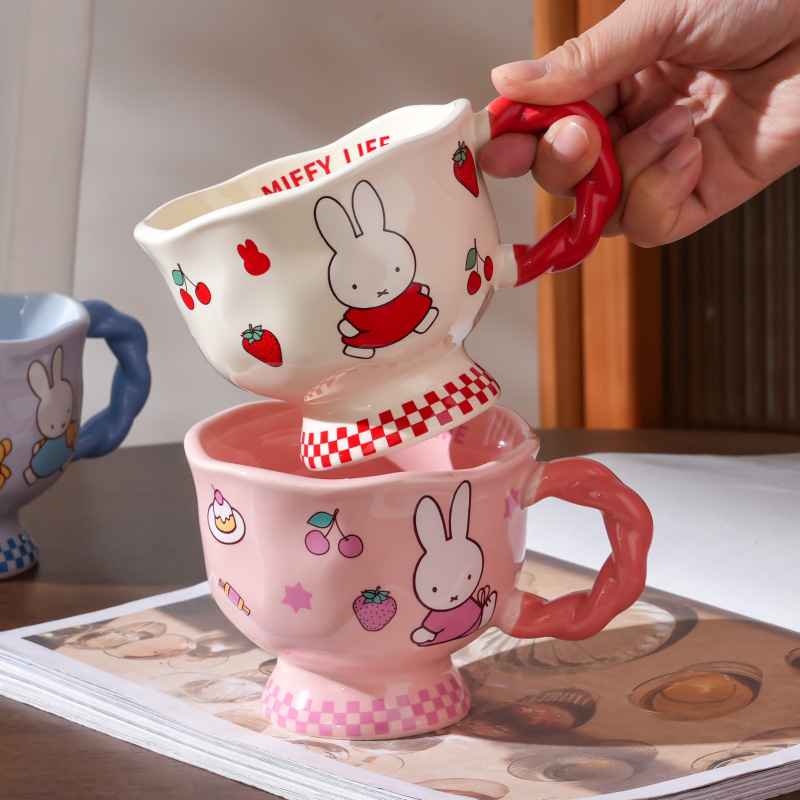 Auténtica licencia Mifi copos de marca encantadores tazas de agua de dibujos animados tazas de cerámica caseras tazas de cumpleaños