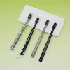 Black and gray octagonal sandblasted single OPP film (half black toothbrush and half gray toothbrush)