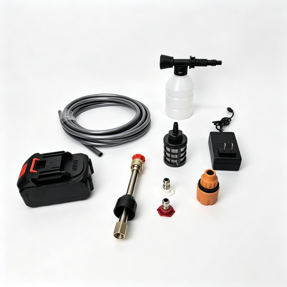 Cross-Border Wireless Lithium Battery High-Pressure Water Gun for Home Use, Portable Car Washing Machine with Supercharged Lithium Battery for Car and Floor Cleaning with Super Strong Pressure