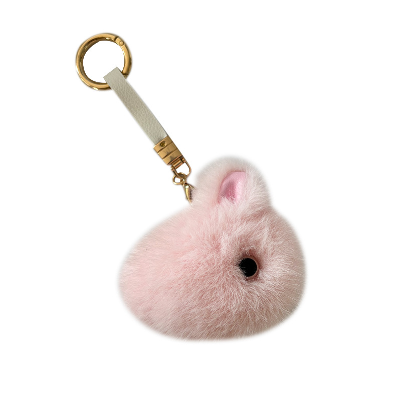 Imitación visón pelo conejito llavero colgante mini versión bolso colgante de felpa colgante suministro de fabricantes de accesorios para automóviles